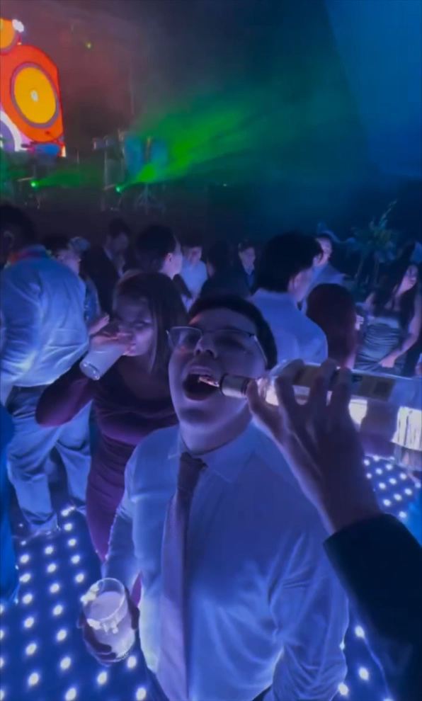 Pista de baile en graduación
